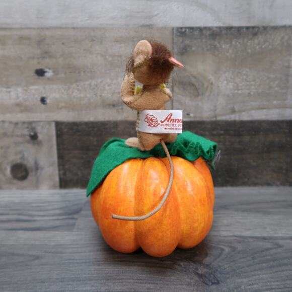 Annalee Doll Fall Decor Pumpkin Mouse Cornucopia - Picture 4 of 7